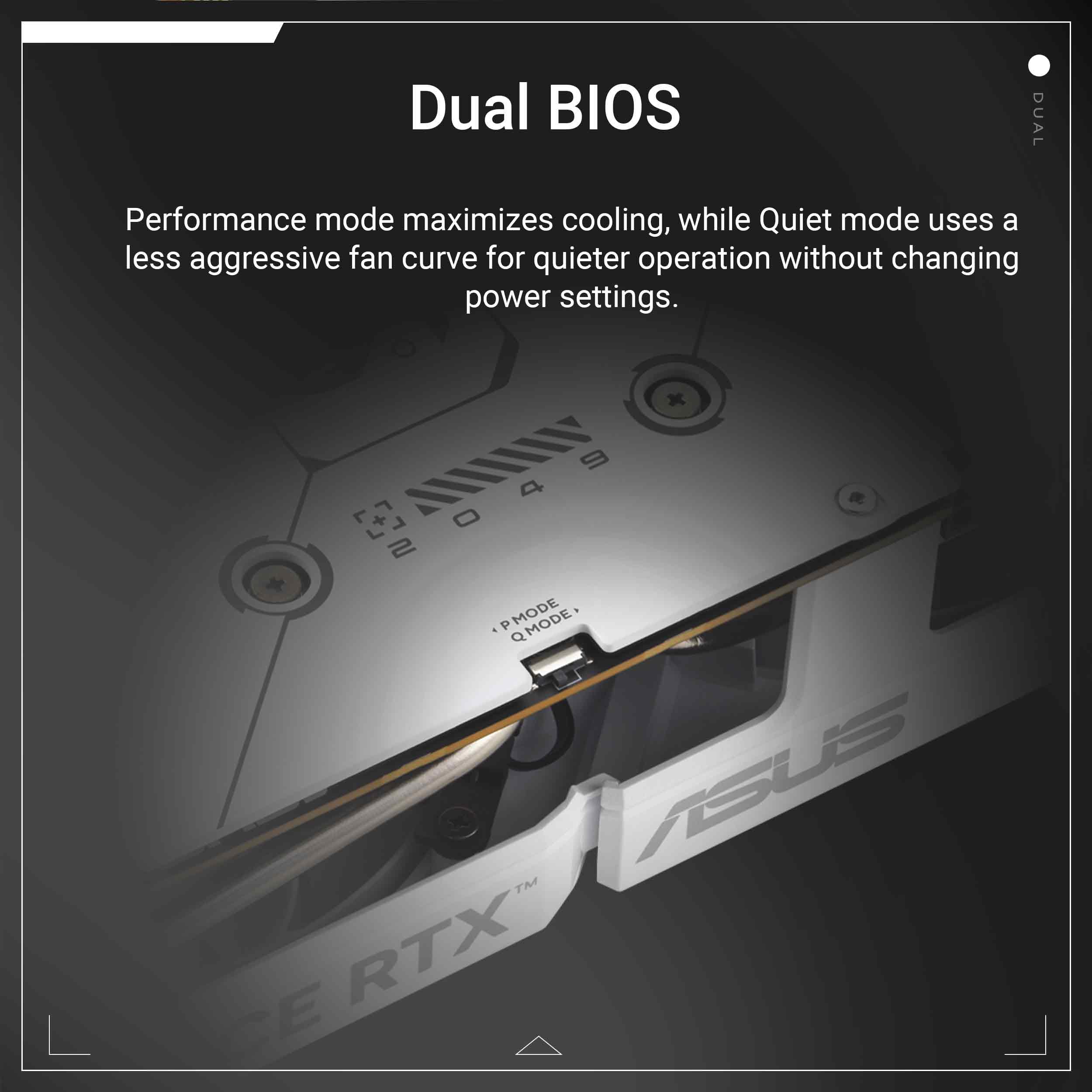 Dual NVIDIA GeForce RTX™ 5060 8GB GDDR7 White OC Edition Graphics Card, Desktop (PCIe 5.0, DLSS 4, HDMI 2.1b, DisplayPort 2.1b, 2.5-Slot, Axial-tech Fan, Dual BIOS), 3 Year Warranty - Image 5