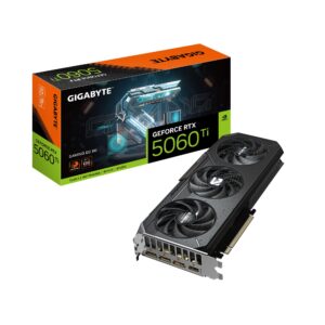 GeForce RTX 5060 Ti Gaming OC 8G Graphics Card, 8GB 128-bit GDDR7, PCIe 5.0, WINDFORCE Cooling System, GV-N506TGAMING OC-8GD Video Card